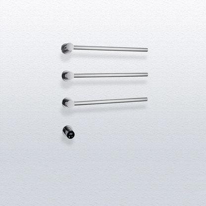 Bathroom Electric Heated Carbon Fiber Towel Rail Warmer Digital Display Temperature Time Control Smart Home Concealed Bar Dryer - MyLootWare