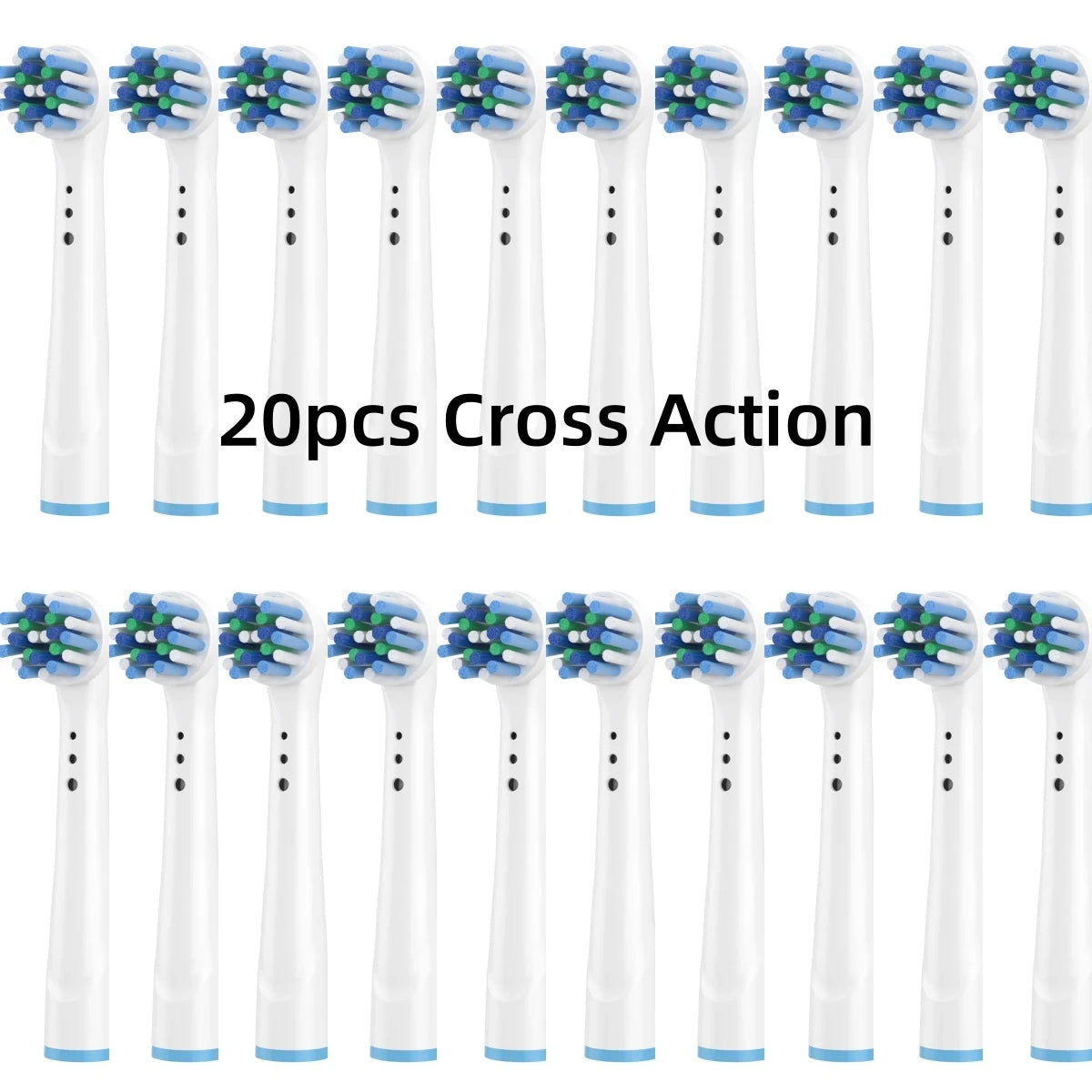 8/16Pcs Replacement Brush Heads for Oral B Electric Toothbrushes Floss Cross Action 3D Pro White Precision Standard Daily Clean - MyLootWare