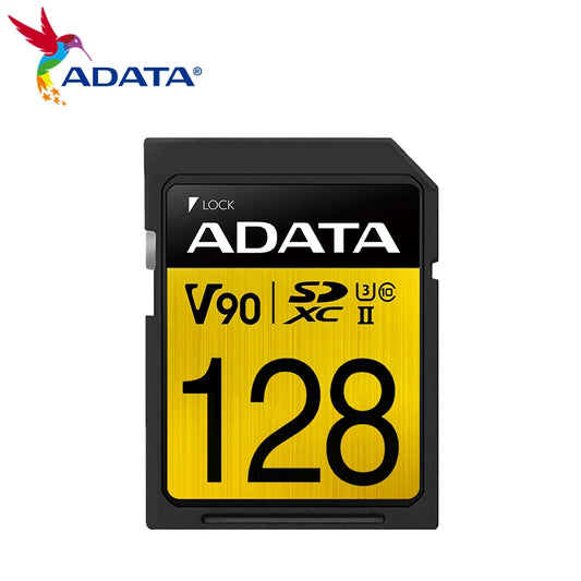 ADATA Premier ONE SDXC UHS-II U3 Class 10 Memory Card 64GB 128GB 256GB V90 3D NAND 4K 8K Ultra HD Up to 290MB/s Read SD Card - MyLootWare