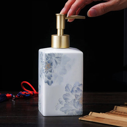New Chinese ceramic press bottle lotion bottle