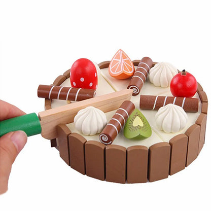 Wooden Children Kitchen Toys Pretend Toys Cutting