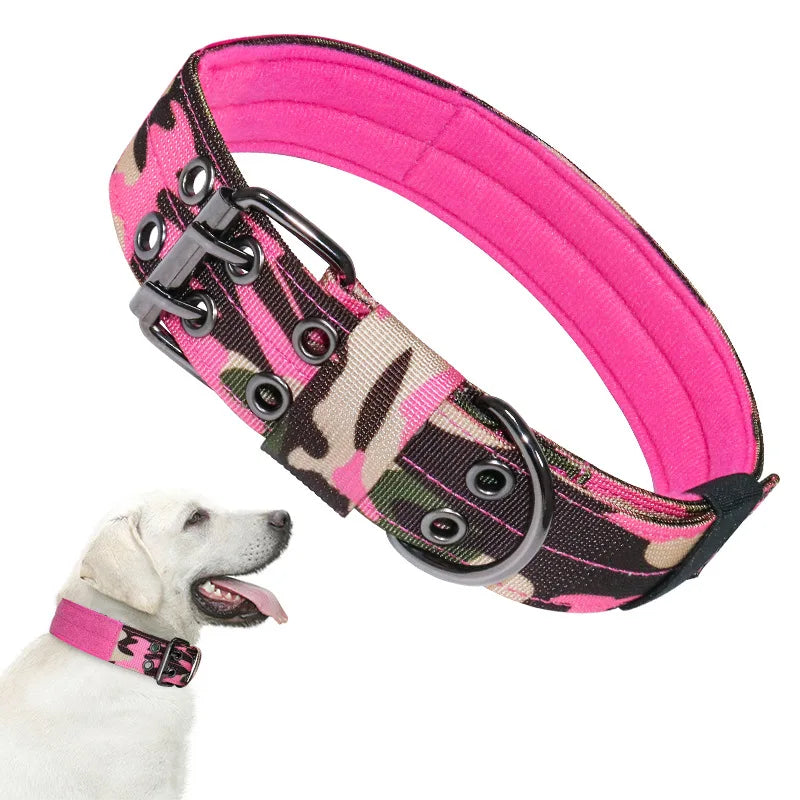 Adjustable Pet Collars Nylon Dog Collar for Small Medium Large Dogs Breathable Puppy Cat Necklace Pet Military Dog Accessories - MyLootWare