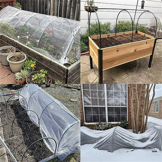 18pcs/30pcs, Greenhouse Hoops Garden Hoops Frame For StableGardening Tunnel Support Frame For Garden Farm YardsAgricultural Gree - MyLootWare