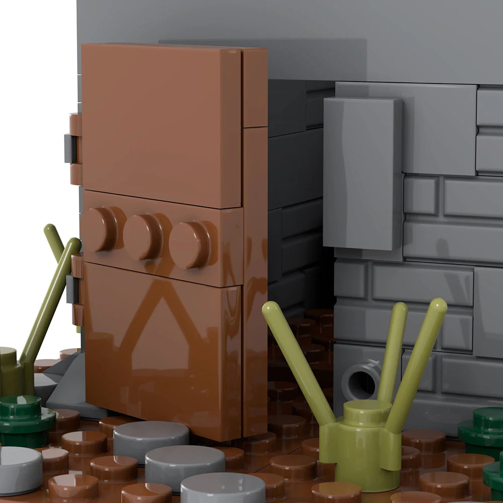 MOOXI Wars Damaged Houses 148Pcs MOC Bricks WW2