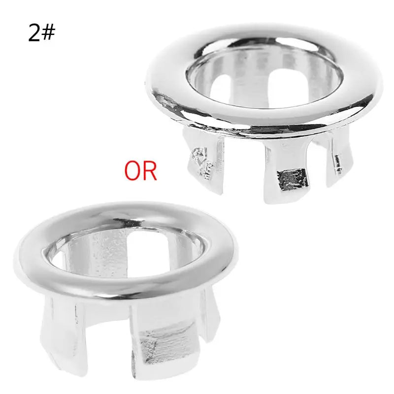Bathroom Basin Sink Overflow Ring Round Insert  Hole Cover Cap