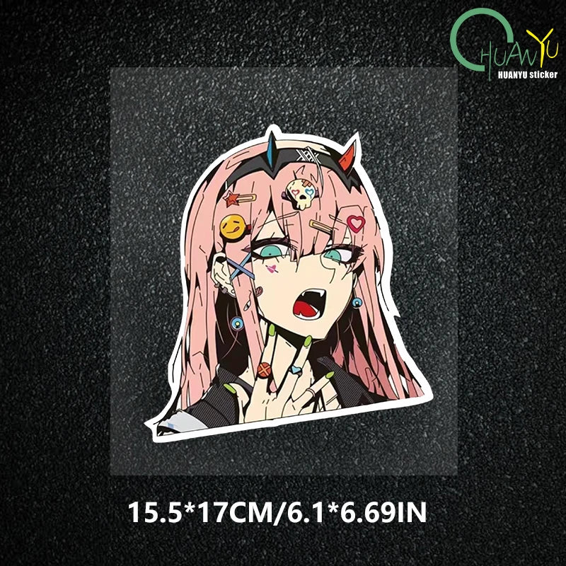 Anime stickers car stickers anime 2D cypunk car motorcycle waterproof reflective stickers - MyLootWare