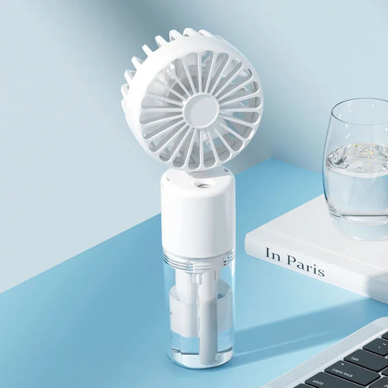 Mini Water Fan Spray Mist Fan Summer Portable