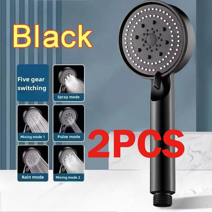 Bathroom Sink Faucet Head of A Shower High Pressure 5 Modes Adjustable Handheld Bath Sprayer Nozzle Shower Head Hose Accessories - MyLootWare