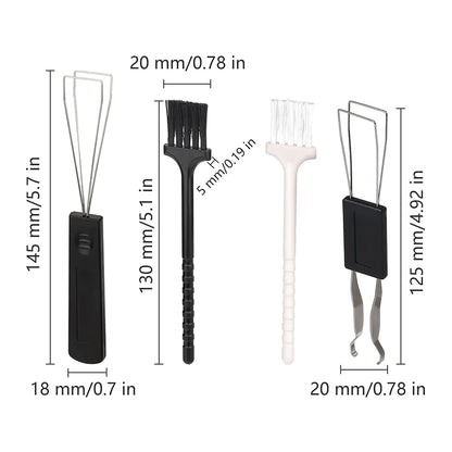 4PC Universal Keyboard Key Keycap Puller Remover for Cherry MX Keyboard Key Shaft Remover Keycap Puller Kit w/ Cleaning Brush - MyLootWare