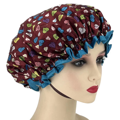 High Quality  Shower Caps Polyester Satin Double