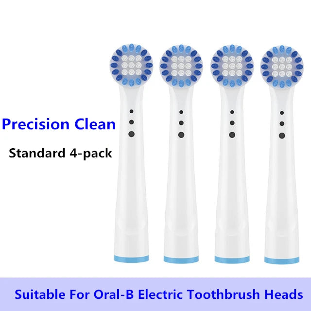8/16Pcs Replacement Brush Heads for Oral B Electric Toothbrushes Floss Cross Action 3D Pro White Precision Standard Daily Clean - MyLootWare