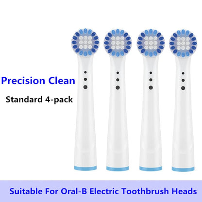 8/16Pcs Replacement Brush Heads for Oral B Electric Toothbrushes Floss Cross Action 3D Pro White Precision Standard Daily Clean - MyLootWare