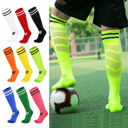 Towel Bottom Soccer Socks Breathable Knee High