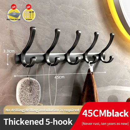 YUNJIEYA Black/White/Gun Grey Door hooks Clothes