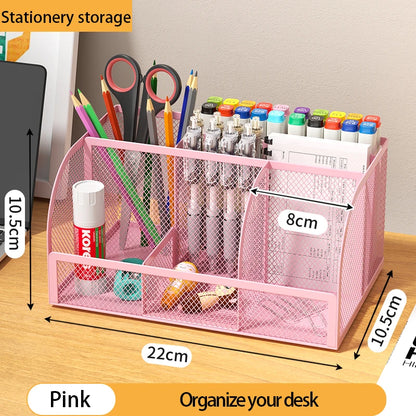 Large Capacity Metal Pen and Pencil Organizer