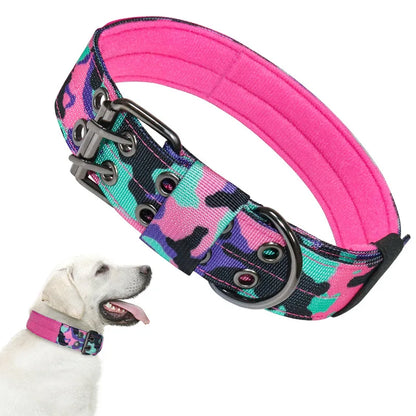 Adjustable Pet Collars Nylon Dog Collar for Small Medium Large Dogs Breathable Puppy Cat Necklace Pet Military Dog Accessories - MyLootWare