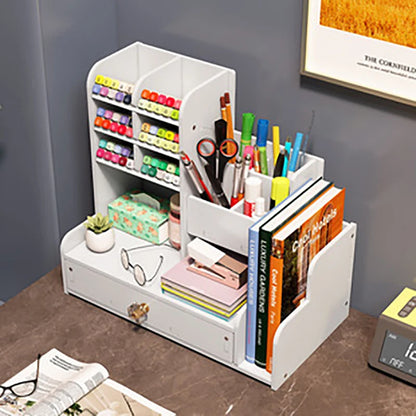 Creative DIY Wooden Rack for Office Storage