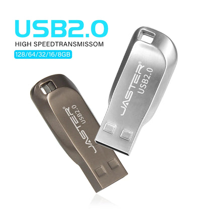 Metal USB flash drive 16GB Memory stick 64GB Pen