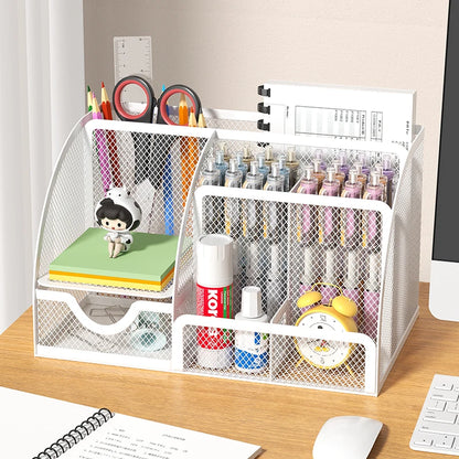 Large Capacity Metal Pen and Pencil Organizer