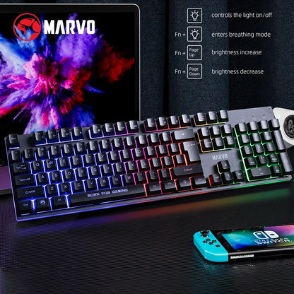 RGB Gaming Keyboard and Mouse Combo Set