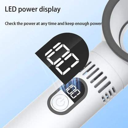 100-Level Bladeless Portable USB Fan with Display - MyLootWare