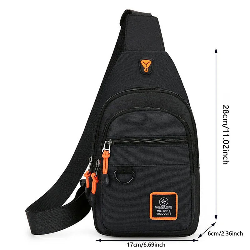 Chest Bags Men's One Shoulder Crossbody Bag Large Capacity Outdoor Sports Leisure Fashion Small Shoulder Bag Backpack Men's - MyLootWare