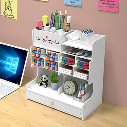 Creative DIY Wooden Rack for Office Storage