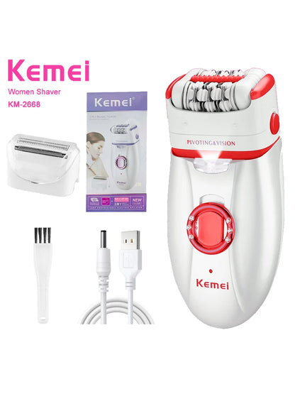Kemei KM-2668 2-in-1 Women's Shaver Body Shaver