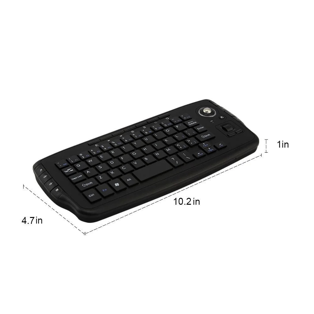 Jomaa 2.4G Wireless Trackball Keyboard with