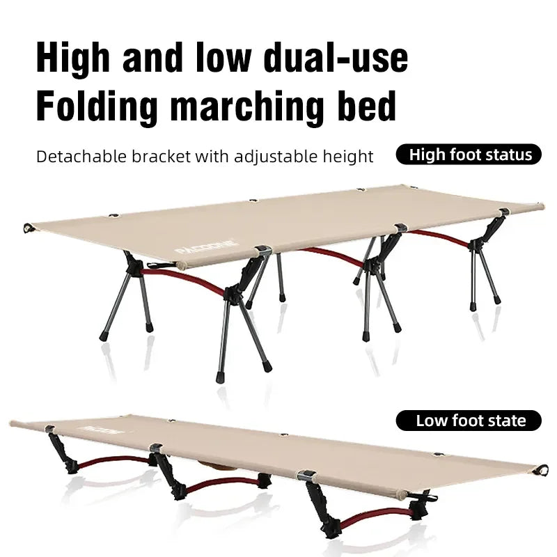 Camping Cot Folding Camping Bed Portable Outdoor Bed Comfortable Sleeping Cots for Adults & Kids Camping, Travel, RV - MyLootWare
