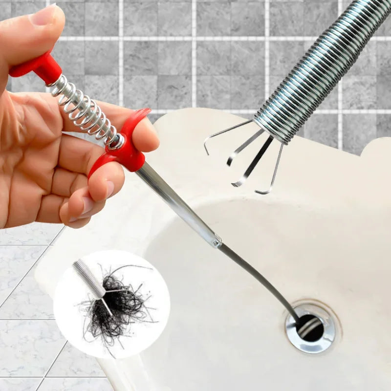 Plumbing Four-claw Hook Dredger Sewer Toilet Tool