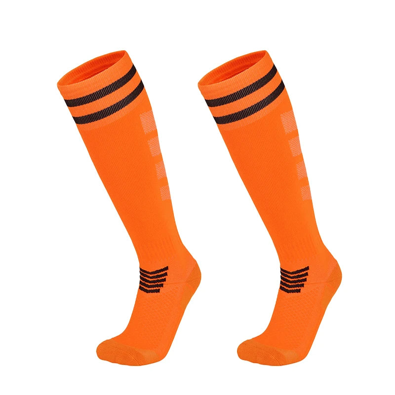 Towel Bottom Soccer Socks Breathable Knee High