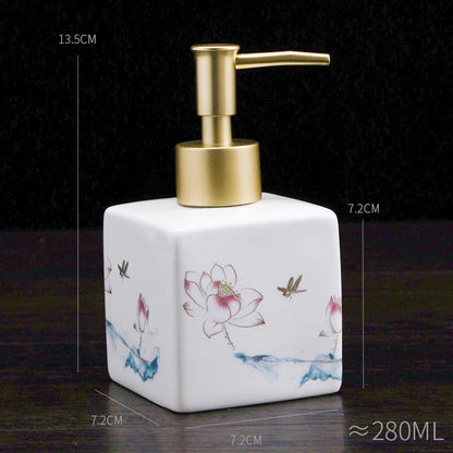 New Chinese ceramic press bottle lotion bottle