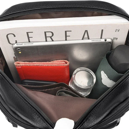 Women Large Capacity Backpack High Quality Leather