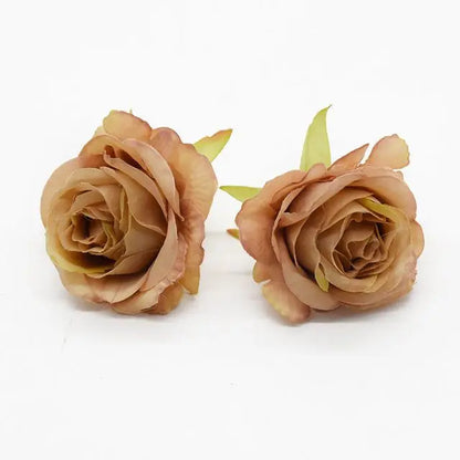 5/10 PCS Artificial Flower Silk Rose For Christmas Home garden Garlands Wall Party Wedding bridal bouquet Diy gift box Hot sales - MyLootWare