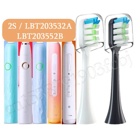 For Lebooo Electric Toothbrush Heads 2S/LBT203532A/LBT203552B/LBT203557A/LBT203554A Electric Toothbrush Replace Heads Nozzles