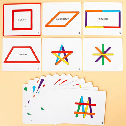 Wooden DIY Ice Cream Stick Puzzle Children's