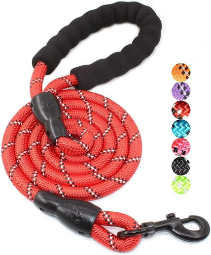 Dog leash, reflective at night, hand tight,