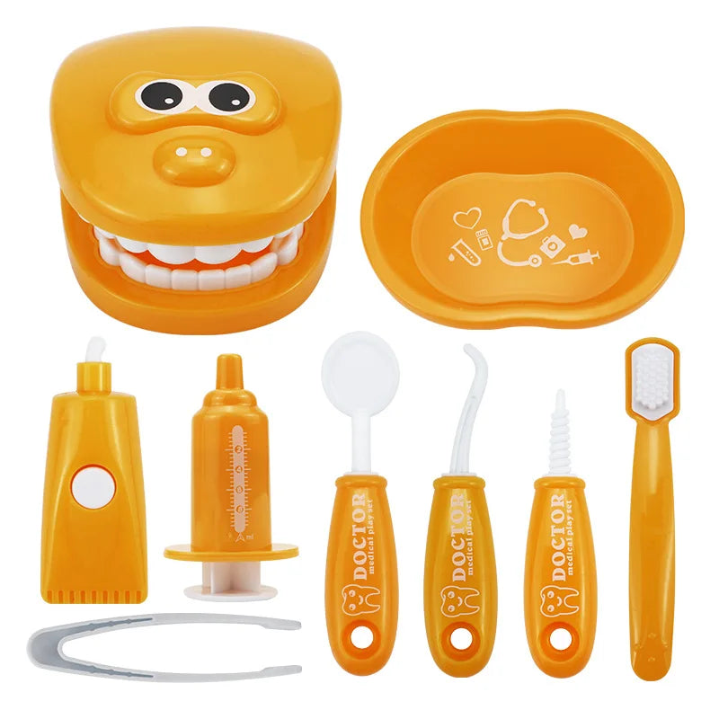 Children Montessori Toys Parent-child Interaction For Girl Boy Dentist Check Teeth Model Doctors Role Play Baby Kid Learning Toy - MyLootWare