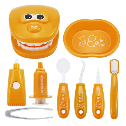 Children Montessori Toys Parent-child Interaction For Girl Boy Dentist Check Teeth Model Doctors Role Play Baby Kid Learning Toy - MyLootWare