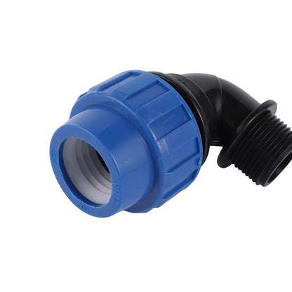 20/25/32mm to 1/2" 3/4" 1" Male PE Pipe Fitting Adapter Tee Elbow Garden Agriculture Irrigation Fittings Garden Water Connection - MyLootWare