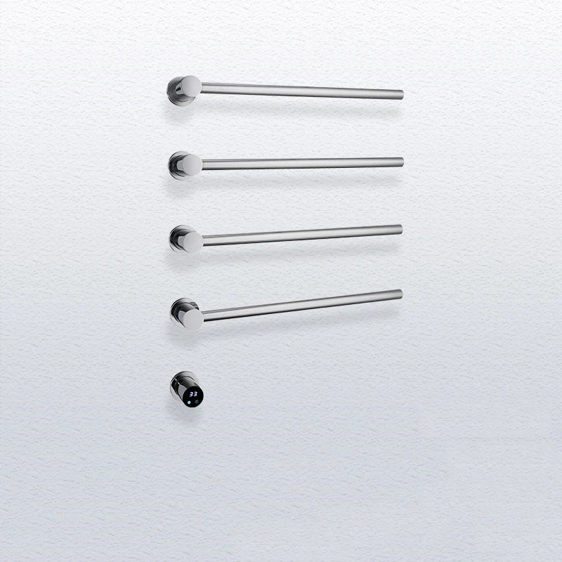 Bathroom Electric Heated Carbon Fiber Towel Rail Warmer Digital Display Temperature Time Control Smart Home Concealed Bar Dryer - MyLootWare