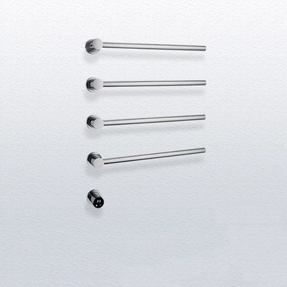 Bathroom Electric Heated Carbon Fiber Towel Rail Warmer Digital Display Temperature Time Control Smart Home Concealed Bar Dryer - MyLootWare