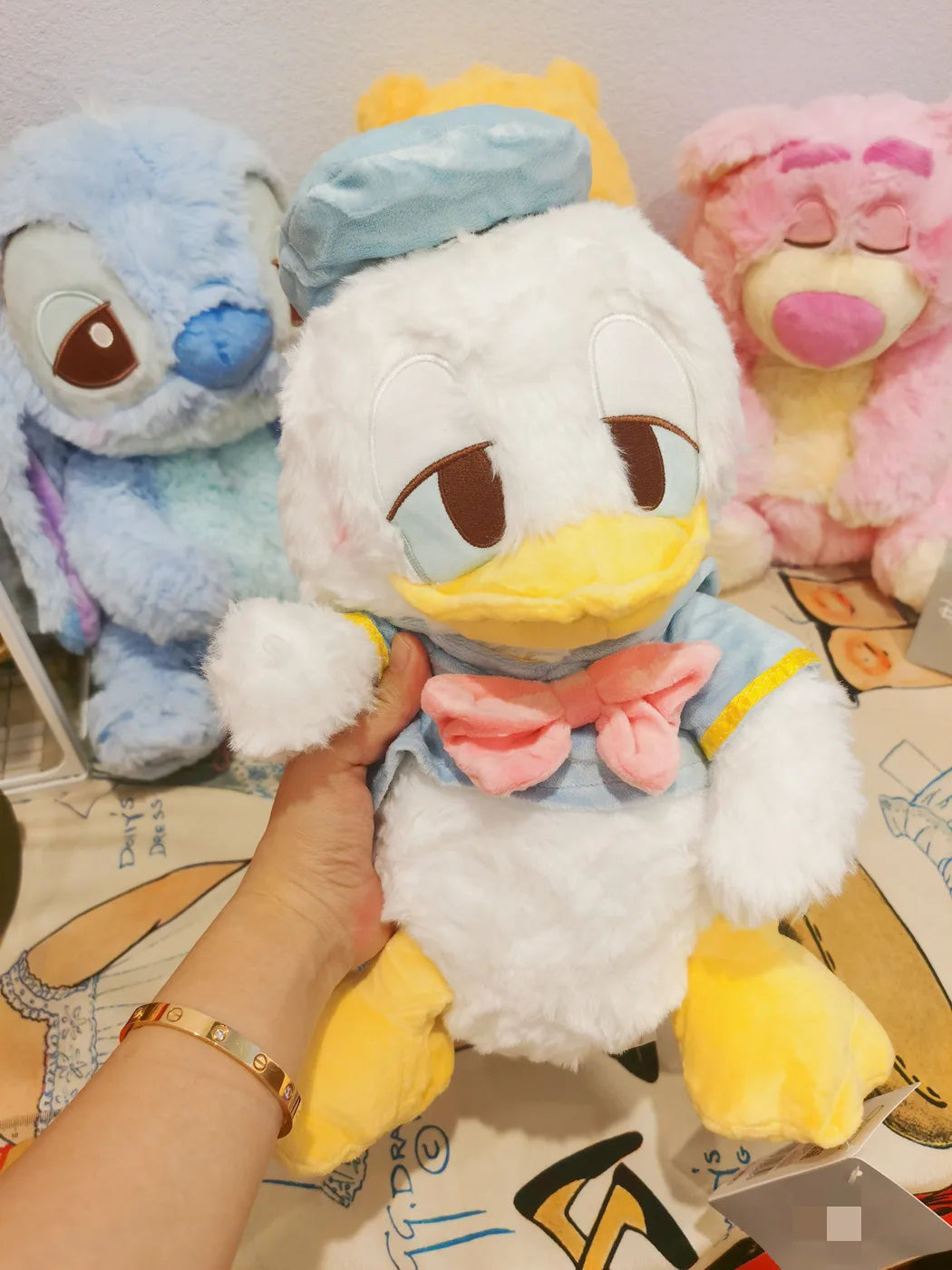 32cm Kawaii Disney Dongdi Sleepless Series Girl Heart Stitch Pooh Bear Donald Duck Lotso Cute Plush Doll Birthday Gift - MyLootWare