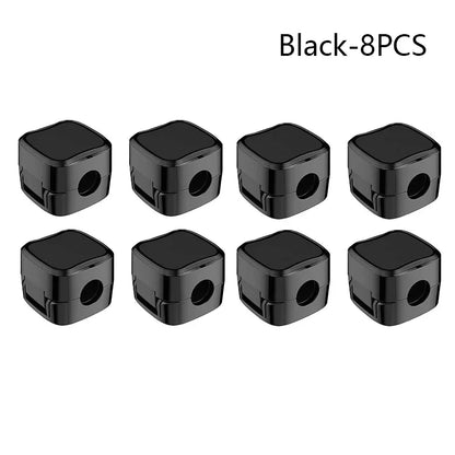 6pcs PVC Magnetic Cord Organizer Clips - Strong Adhesive, No-Drill Cable Holders for Desk & Home Office Wire Management, Multi-U - MyLootWare