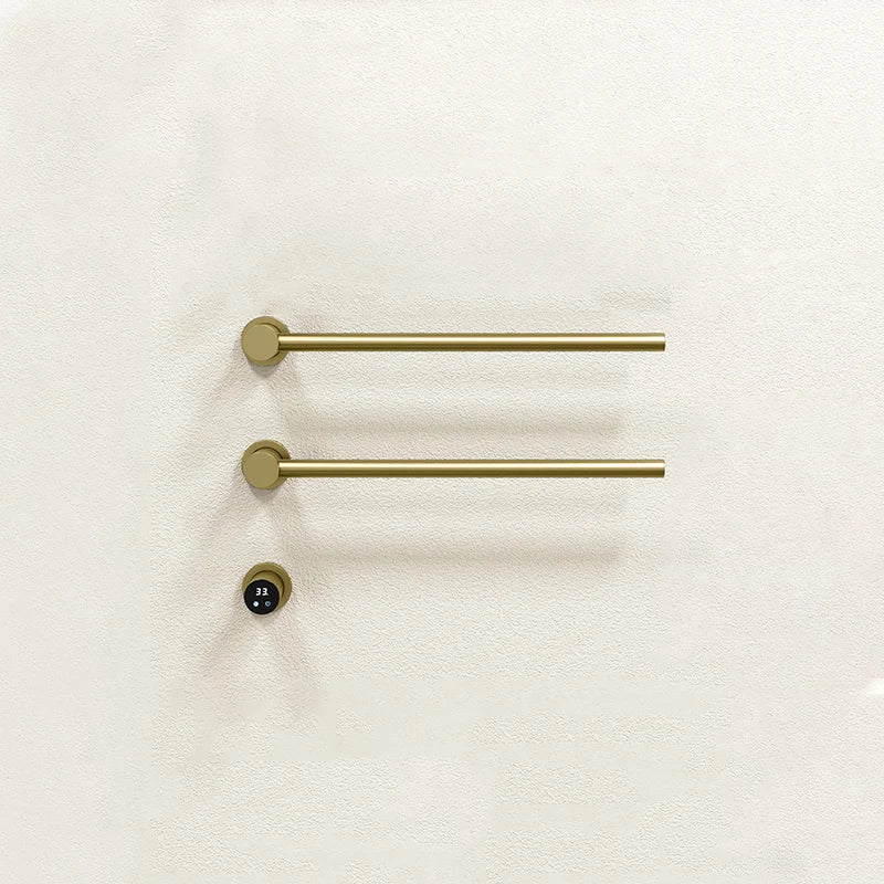 Bathroom Electric Heated Carbon Fiber Towel Rail Warmer Digital Display Temperature Time Control Smart Home Concealed Bar Dryer - MyLootWare