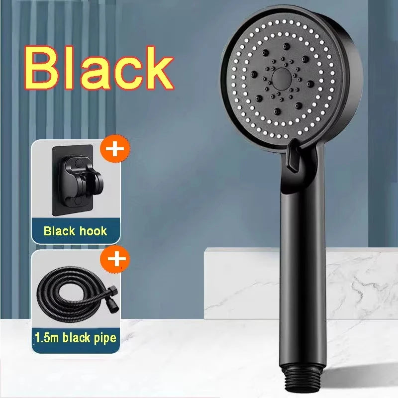 Bathroom Sink Faucet Head of A Shower High Pressure 5 Modes Adjustable Handheld Bath Sprayer Nozzle Shower Head Hose Accessories - MyLootWare