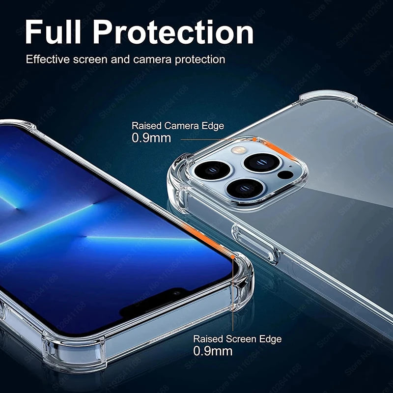 Luxury Shockproof Clear Phone Cases For iPhone 16