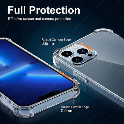 Luxury Shockproof Clear Phone Cases For iPhone 16
