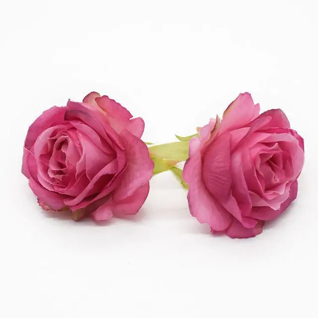 5/10 PCS Artificial Flower Silk Rose For Christmas Home garden Garlands Wall Party Wedding bridal bouquet Diy gift box Hot sales - MyLootWare